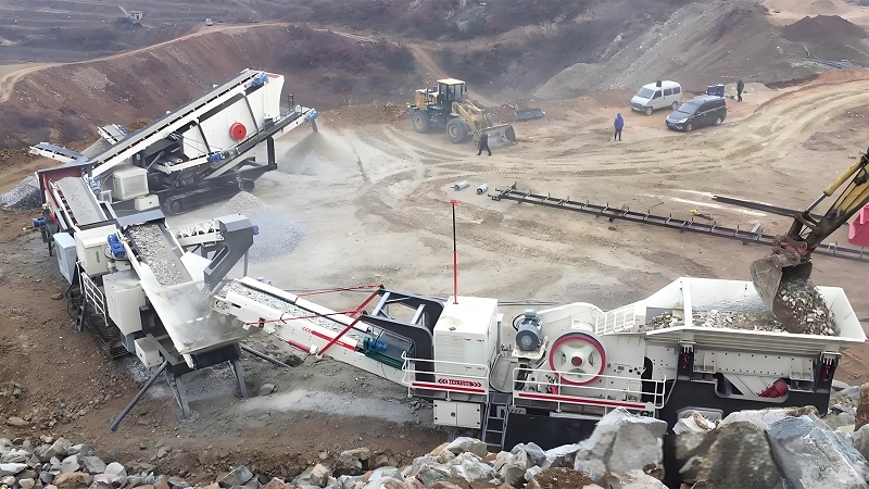 200 Tons Per Hour Tire Mobile Crushing Plant Stone Production Line Used In Algeria Area
